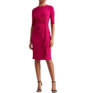 Lauren Ralph Lauren Twisted-Knot Jersey Dress